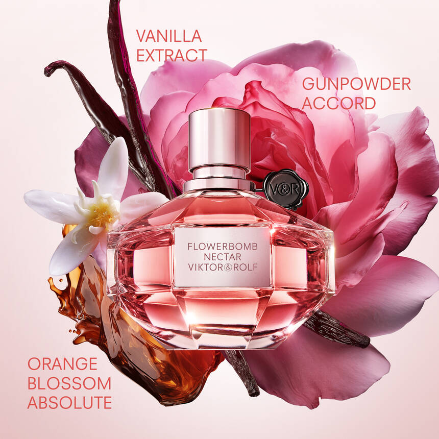 Flowerbomb Nectar Eau de Parfum with vanilla and warm spicy notes